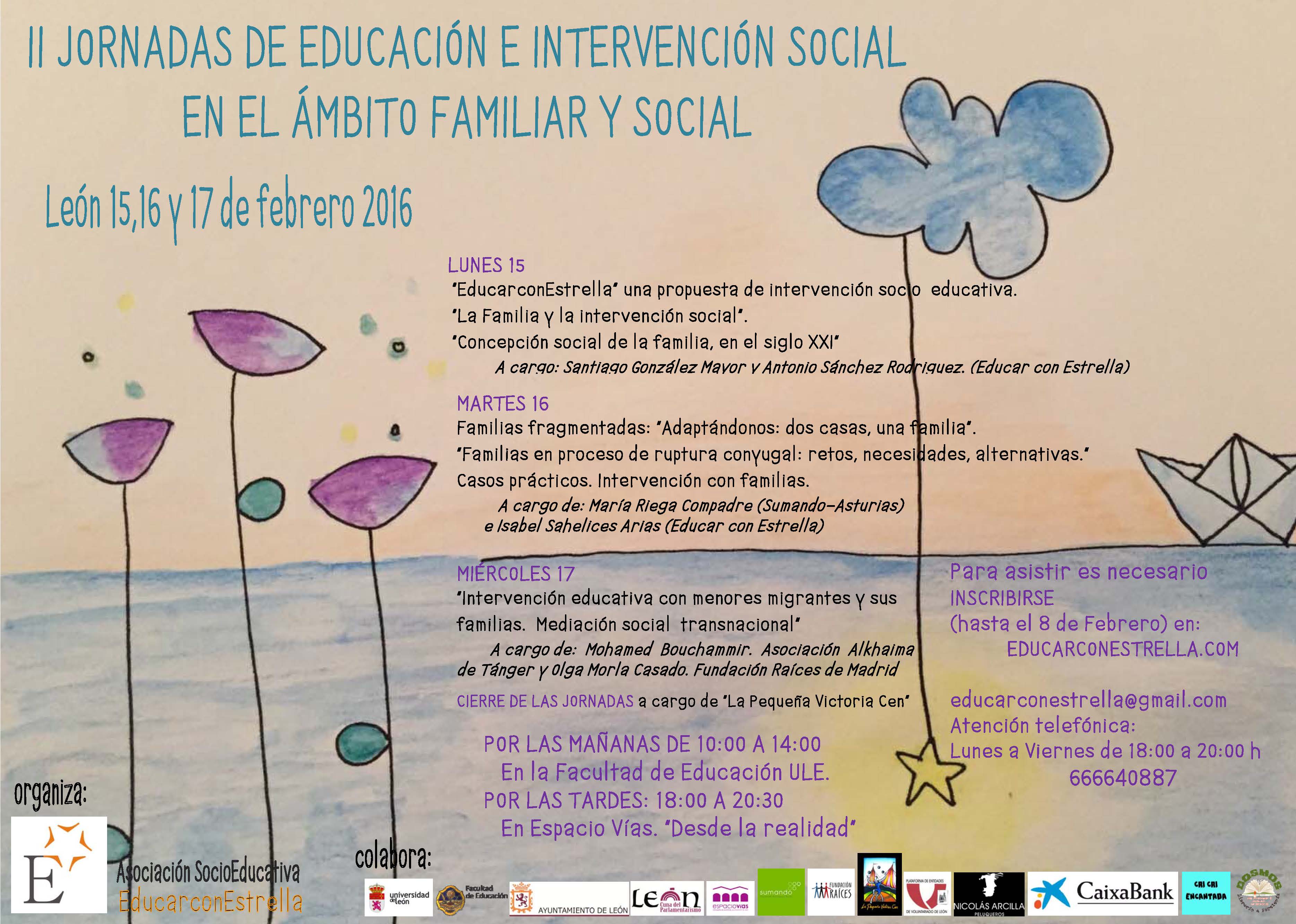 II Jornadas de Educación e Intervención Social en el ámbito familiar y social